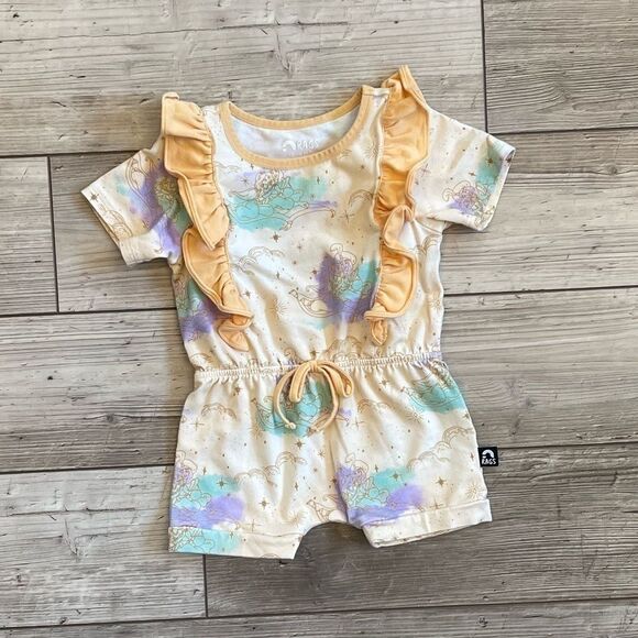 Rags | Disney Aladdin & Jasmine Ruffle Shortie Rags Romper | Size: 12-18 Months - Picture 1 of 8